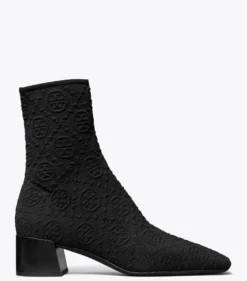 STIEFELETTE MIT T-MONOGRAMM UND STRETCH