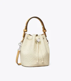 STRUKTURIERTE MINI BUCKET BAG MIT T-MONOGRAMM