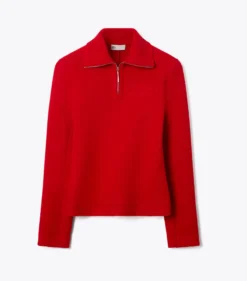 SWEATSHIRT AUS WOLLE MIT HALBLANGEM REISSVERSCHLUSS