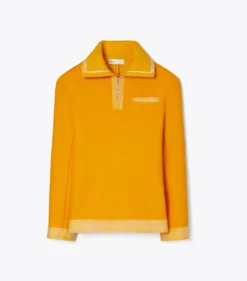 SWEATSHIRT AUS WOLLE MIT HALBLANGEM REISSVERSCHLUSS