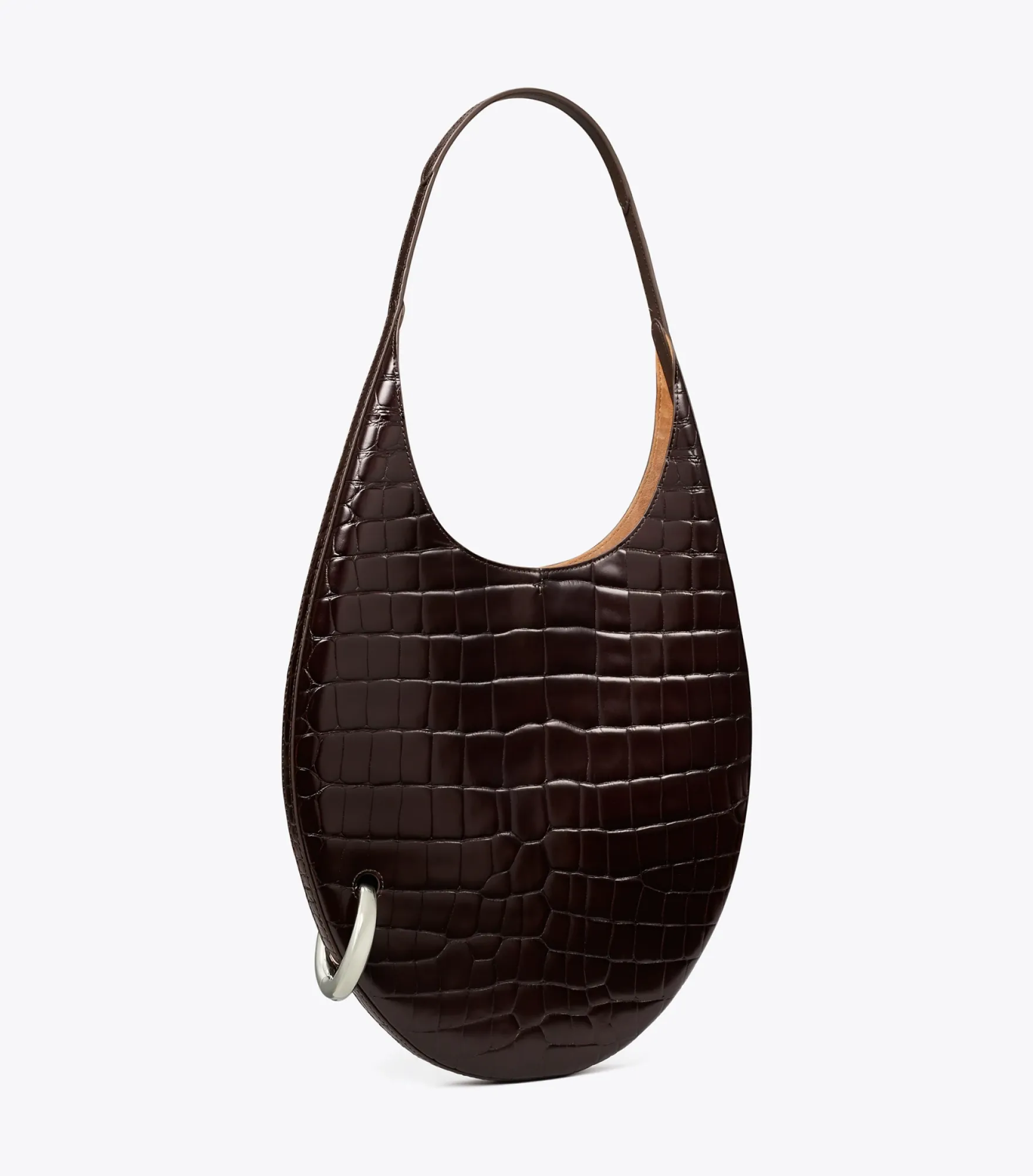 TASCHE MIT PIERCINGDETAIL UND KROKODILPRÄGUNG