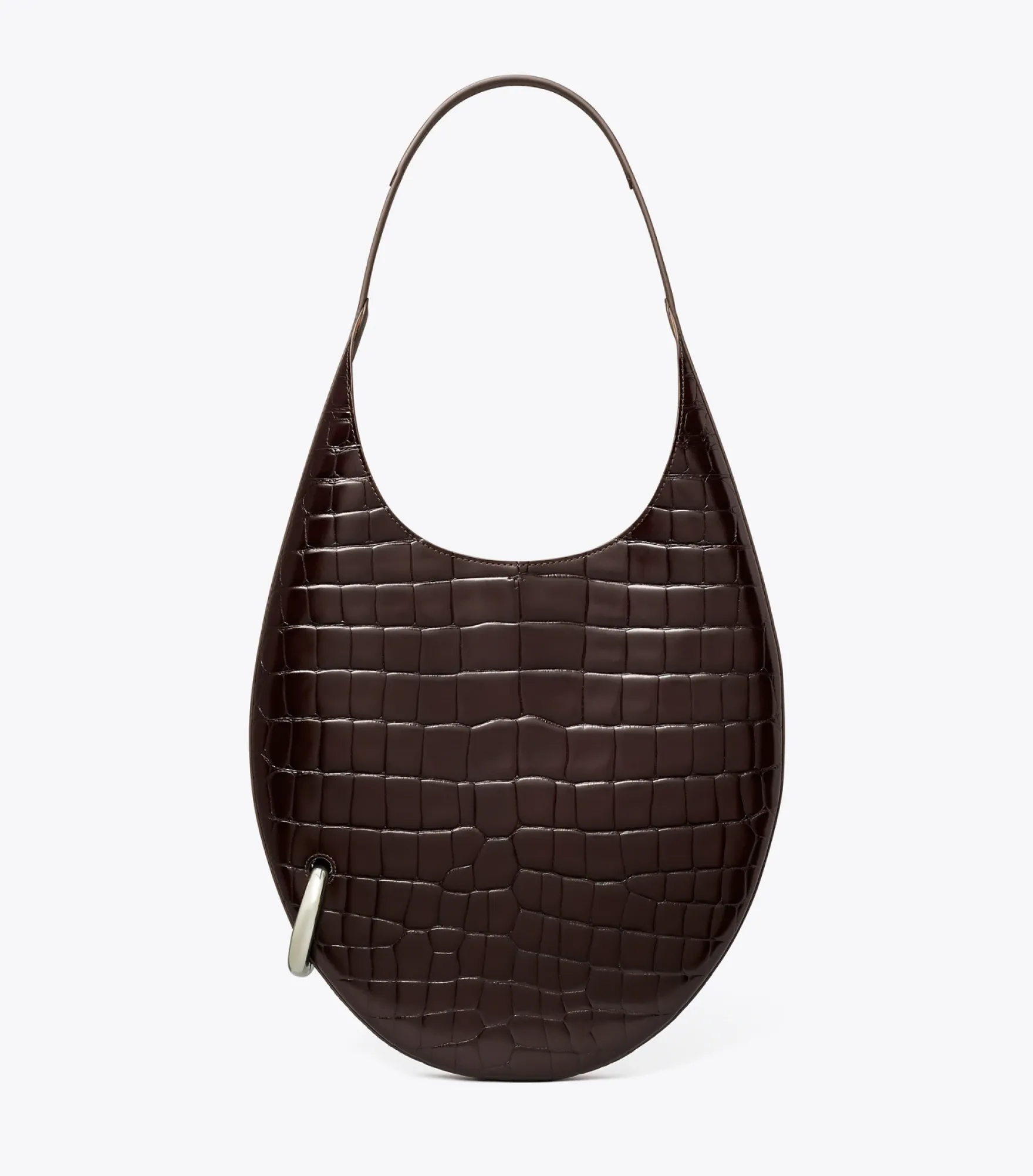 TASCHE MIT PIERCINGDETAIL UND KROKODILPRÄGUNG