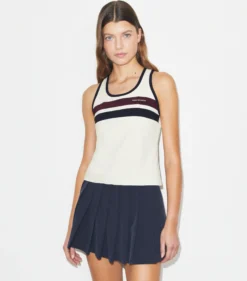 TENNIS-TANKTOP MIT DOPPELSTREIFEN