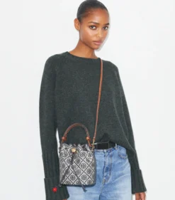 T MONOGRAM MINI BUCKET BAG