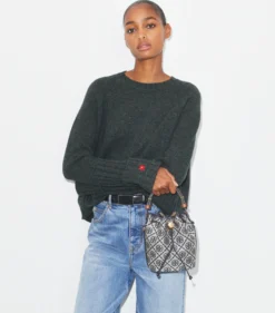 T MONOGRAM MINI BUCKET BAG