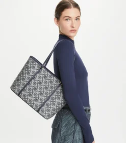 T MONOGRAM SMALL ZIP TOTE
