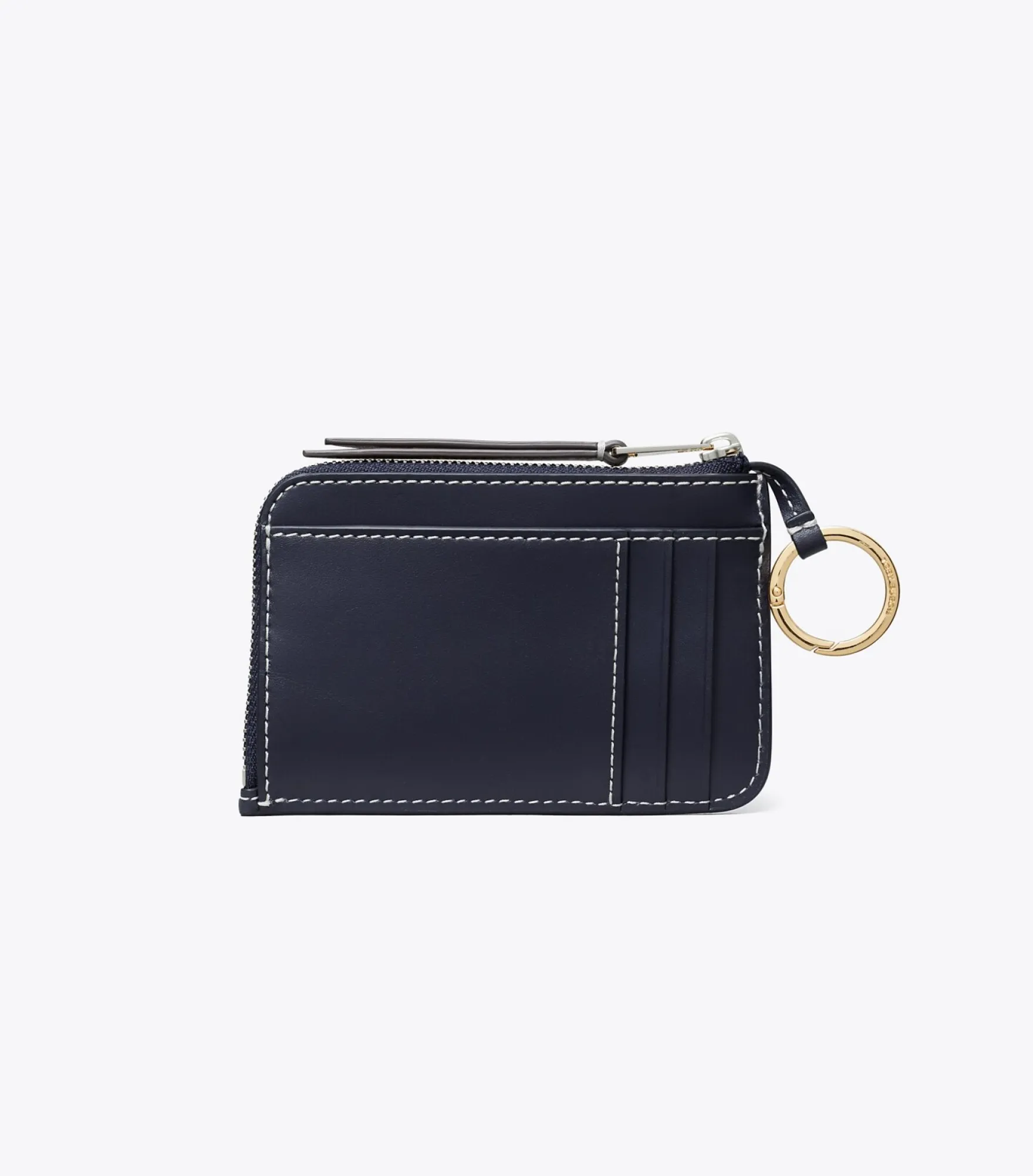 T MONOGRAM ZIP CARD CASE