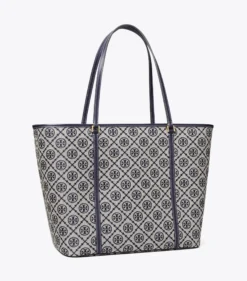 T MONOGRAM ZIP TOTE