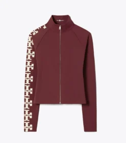TOP AUS NYLON MIT LOGO UND REISSVERSCHLUSS