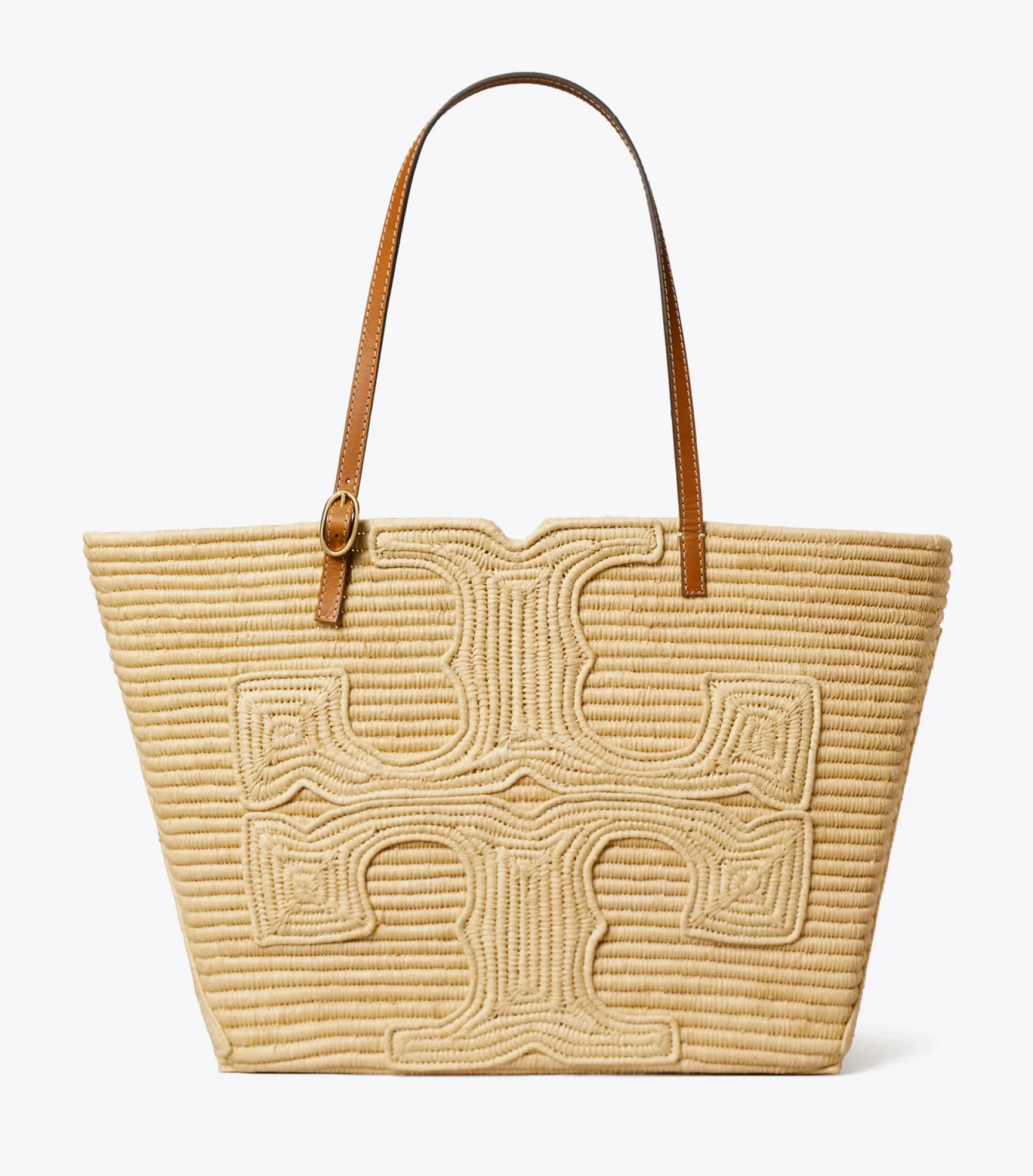 TORY BURCH X DOUM FOR WOMEN LARGE ELLA RAFFIA TOTE
