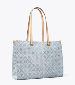 TOTE BAG AUS DENIM MIT T-MONOGRAMM