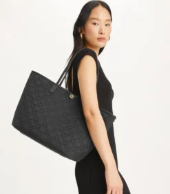 TOTE BAG MIT T-MONOGRAMM UND REISSVERSCHLUSS