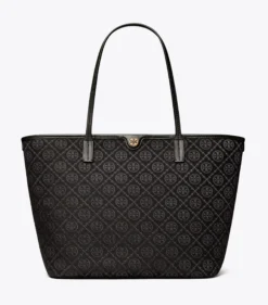 TOTE BAG MIT T-MONOGRAMM UND REISSVERSCHLUSS