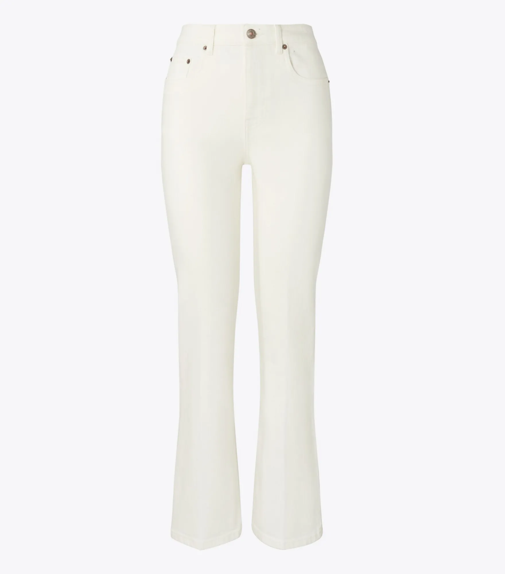 VERKÜRZTE, AUSGESTELLTE JEANS