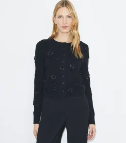 VERZIERTER CARDIGAN AUS WOLLE