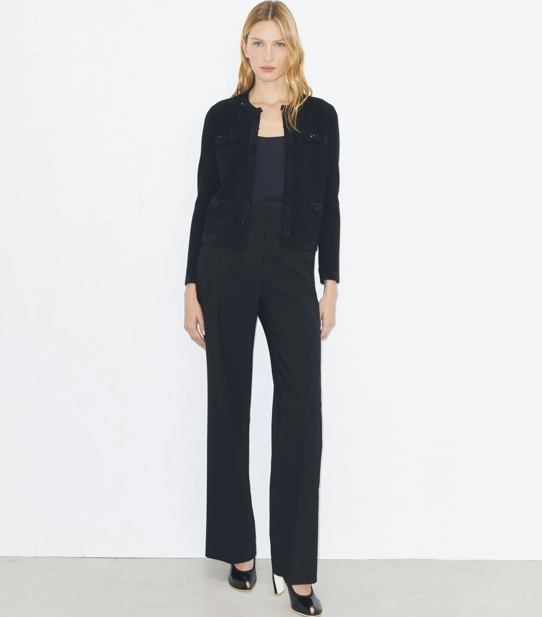 VERZIERTER KENDRA CARDIGAN AUS WOLLE
