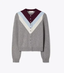 WOLLCARDIGAN MIT CHEVRONMUSTER