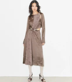WRAPAROUND-KLEID AUS VISKOSE
