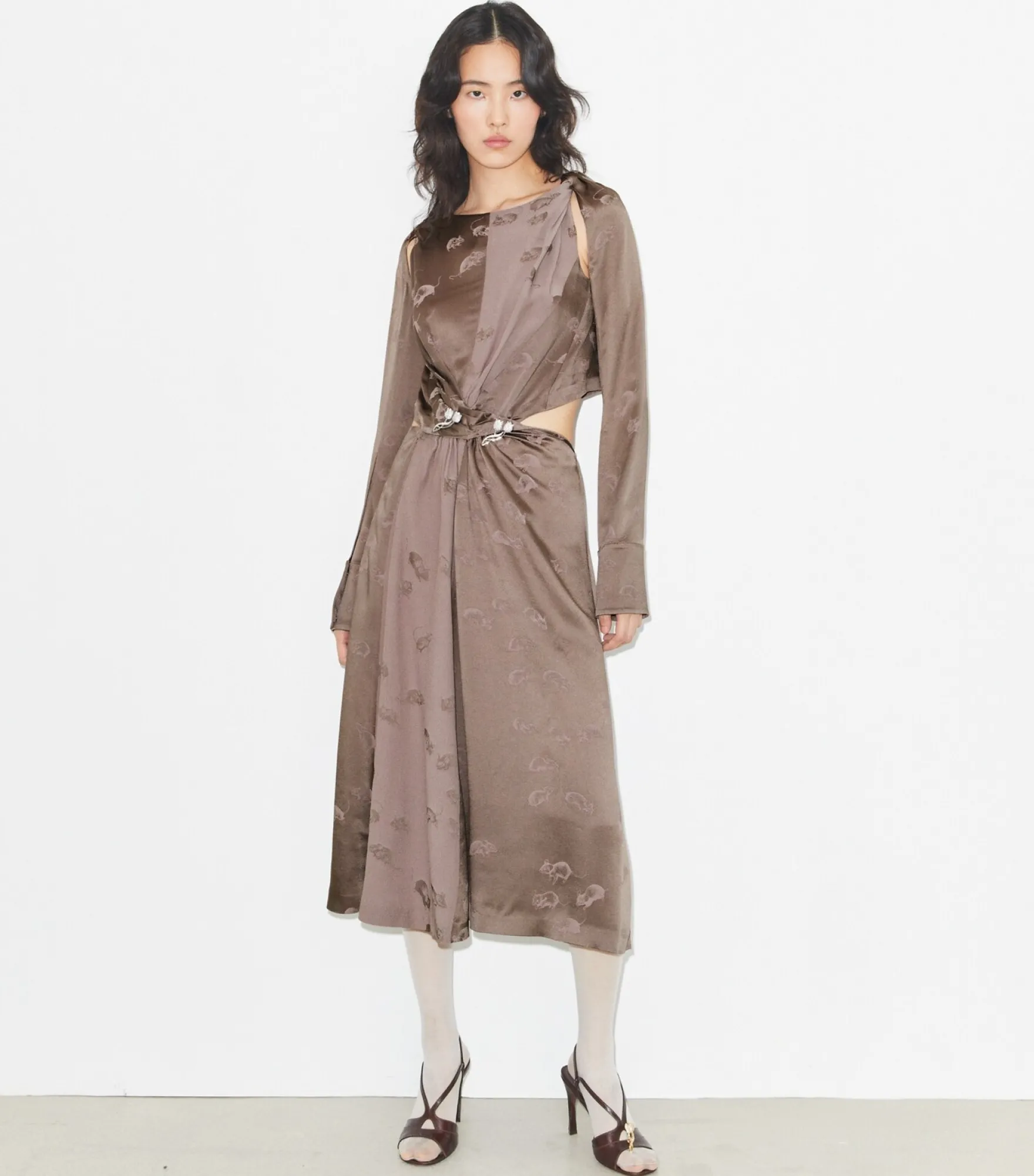 WRAPAROUND-KLEID AUS VISKOSE